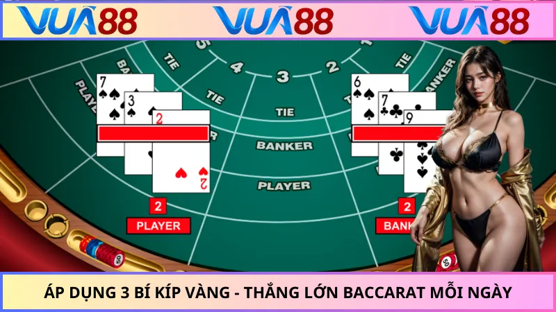 Áp dụng 3 bí kíp vàng - Thắng lớn baccarat mỗi ngày