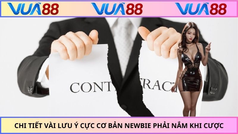 Chi tiết vài lưu ý cực cơ bản newbie phải nắm khi cược