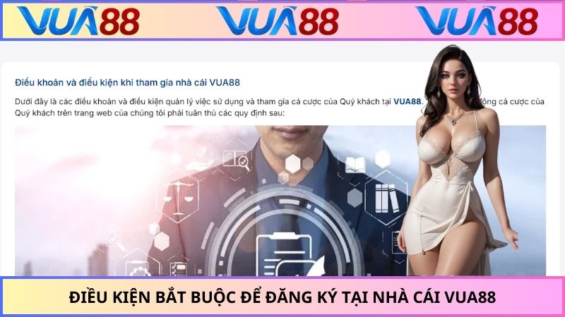 Điều kiện bắt buộc để đăng ký tại nhà cái VUA88