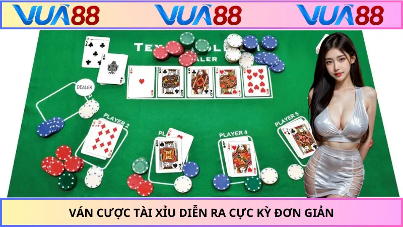 Ván cược Tài Xỉu diễn ra cực kỳ đơn giản
