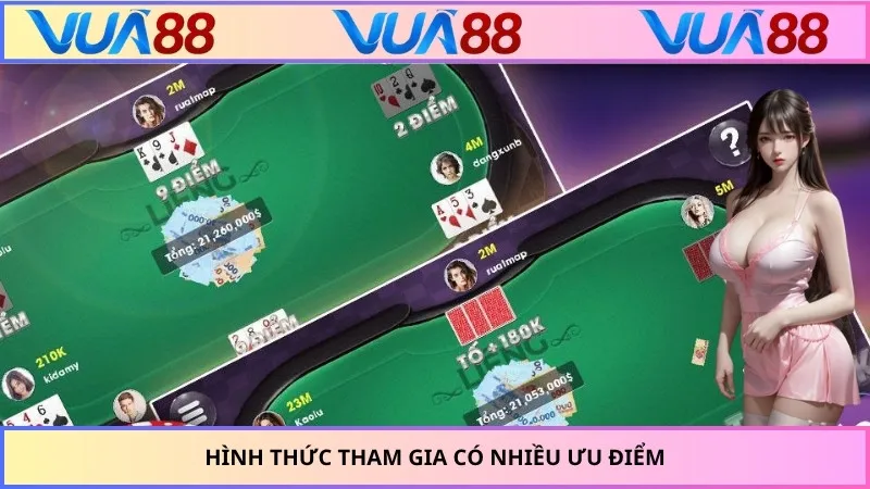 Hình thức tham gia có nhiều ưu điểm