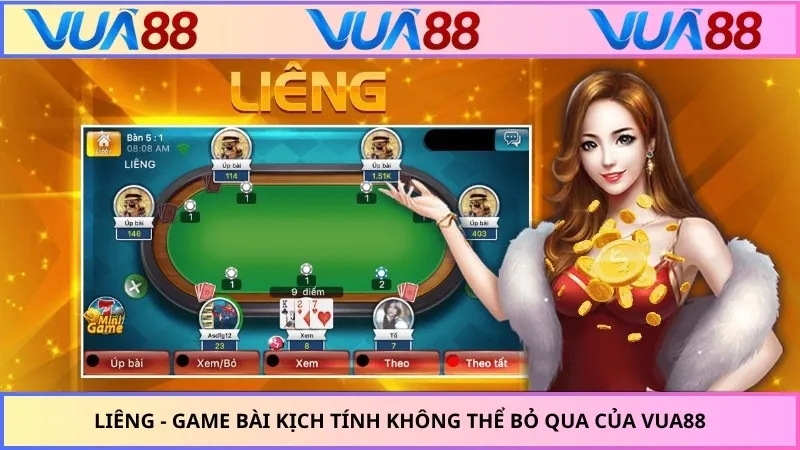 Liêng - Game Bài Kịch Tính Không Thể Bỏ Qua Của VUA88