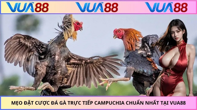 Mẹo Đặt Cược Đá Gà Trực Tiếp Campuchia Chuẩn Nhất Tại VUA88
