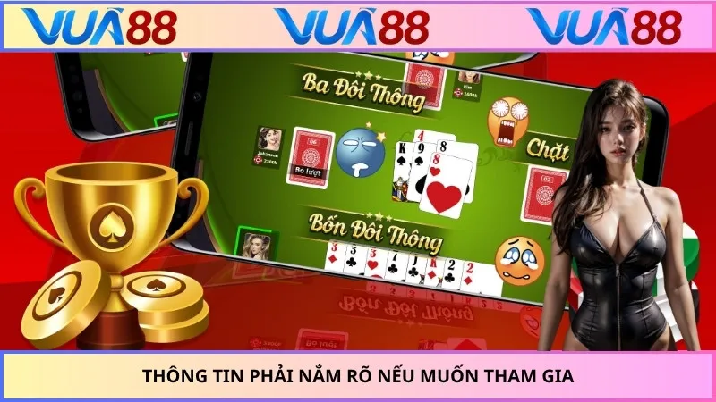 Thông tin phải nắm rõ nếu muốn tham gia