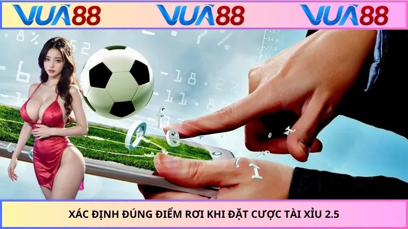 Xác định đúng điểm rơi khi đặt cược Tài xỉu 2.5
