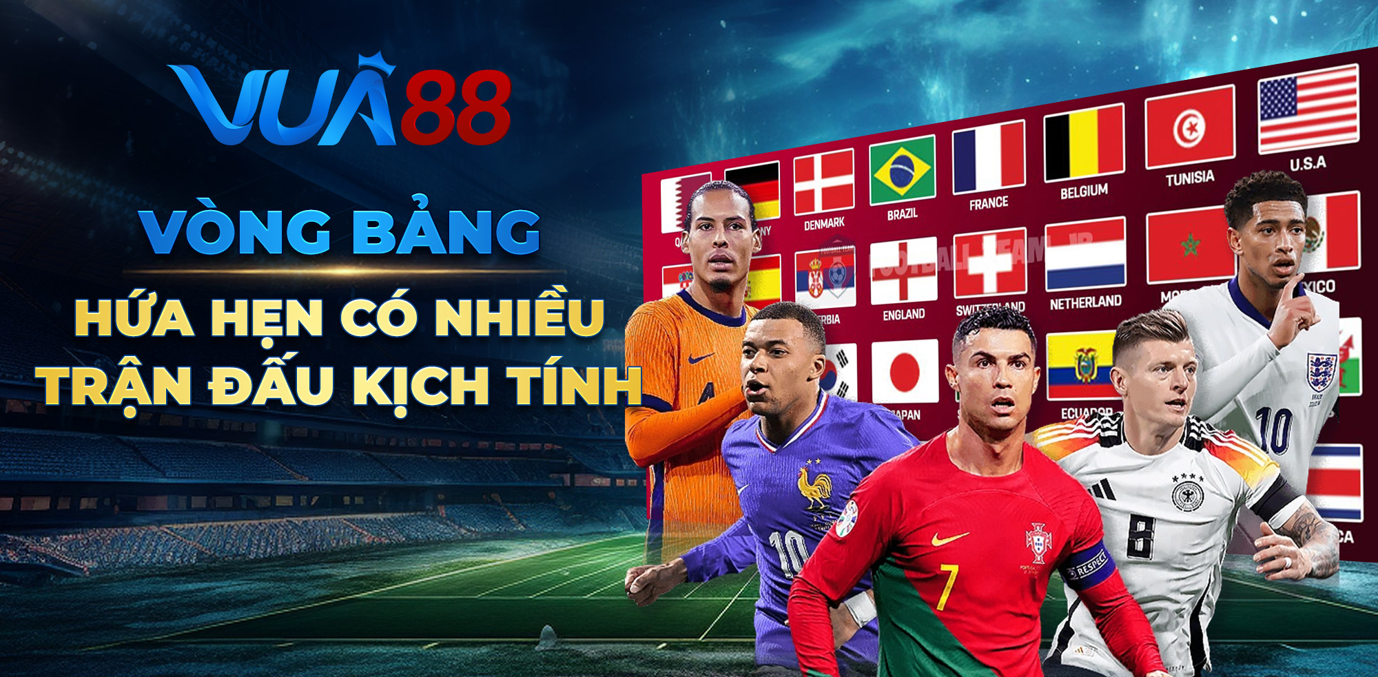 Vòng bảng world cup 2026 hứa hẹn có nhiều trận đấu kịch tính